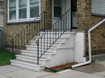 Precast Stair House Front - Ornamental Iron Work Sales in Buffalo, NY