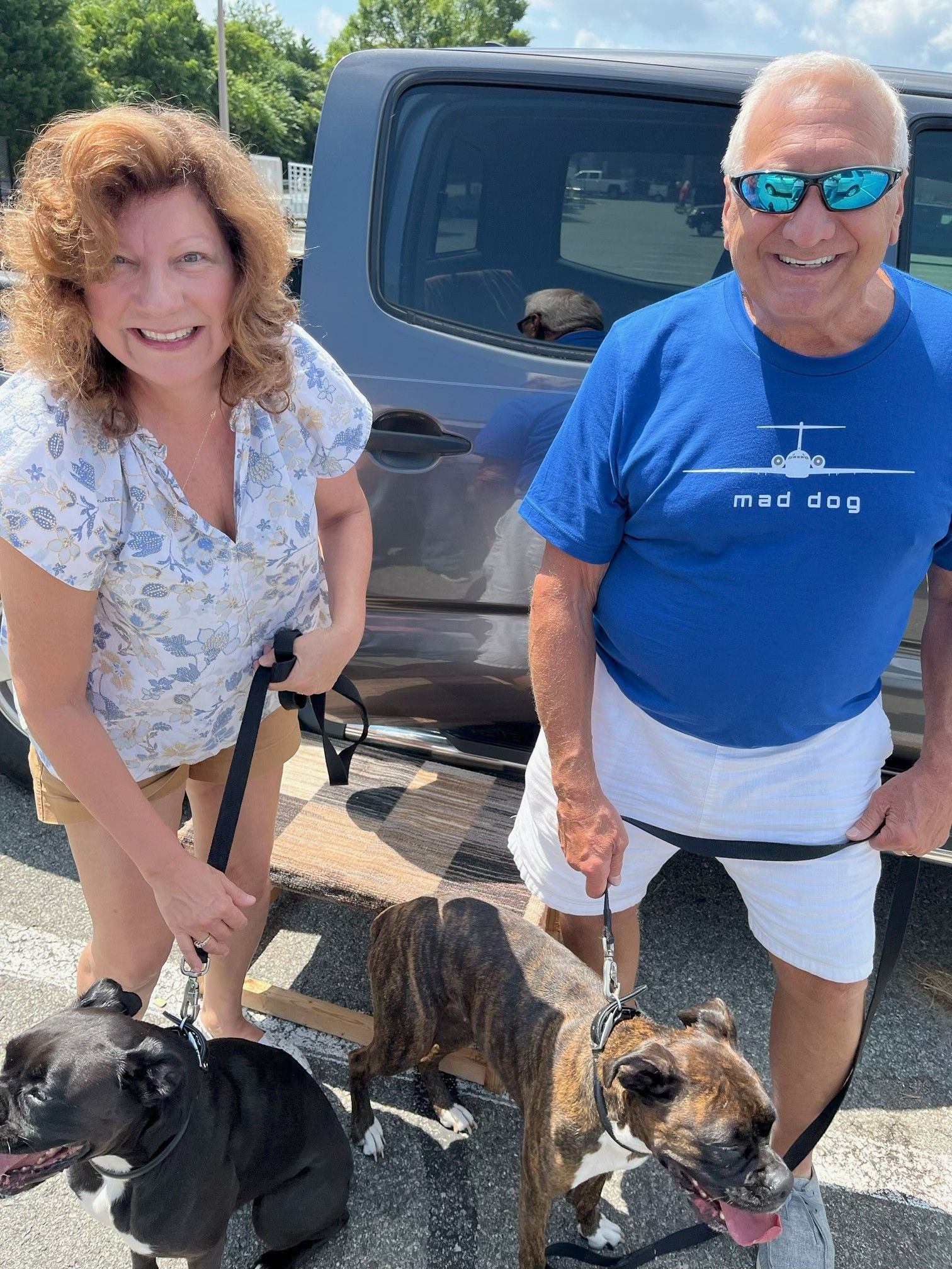 Suki and Saphi and their new parents