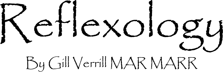 Reflexology by Gill Verrill MAR company logo