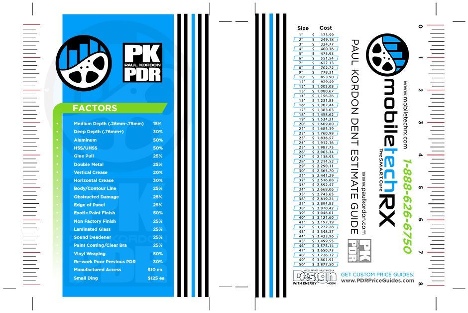 The front and back of a pk por brochure