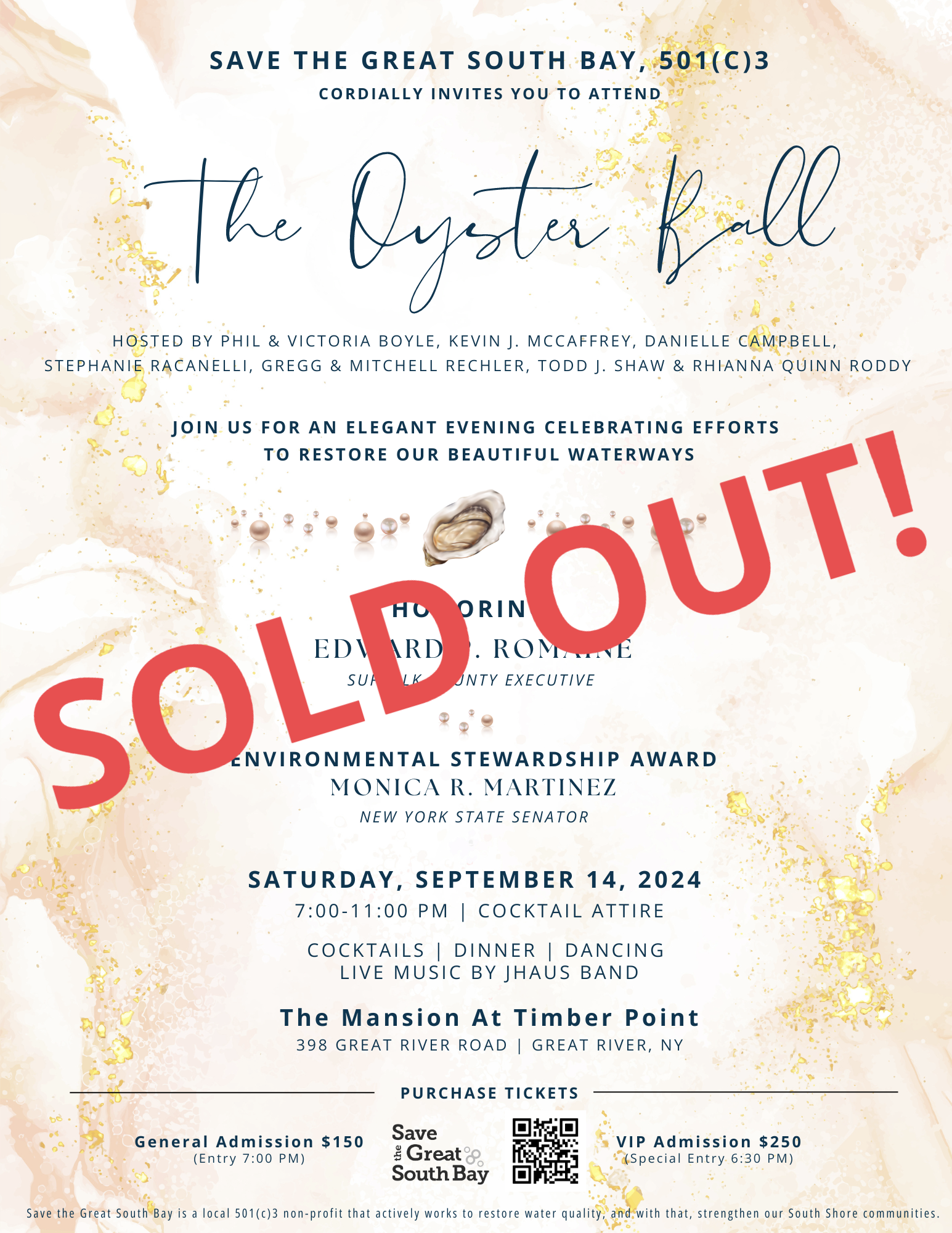 The Oyster Ball - Saturday, September 14 2024