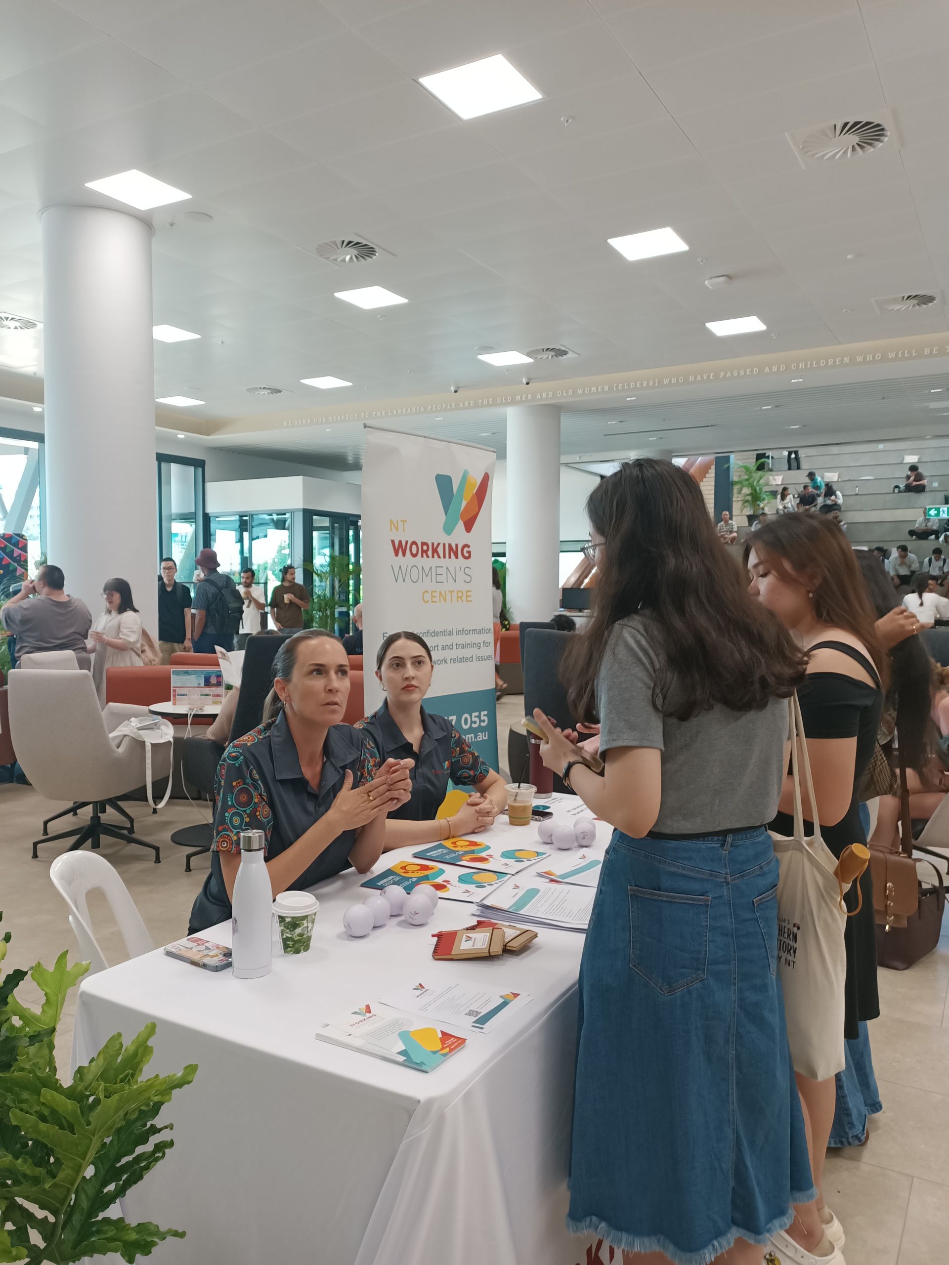 Anne and Jess at CDU Danala student open day