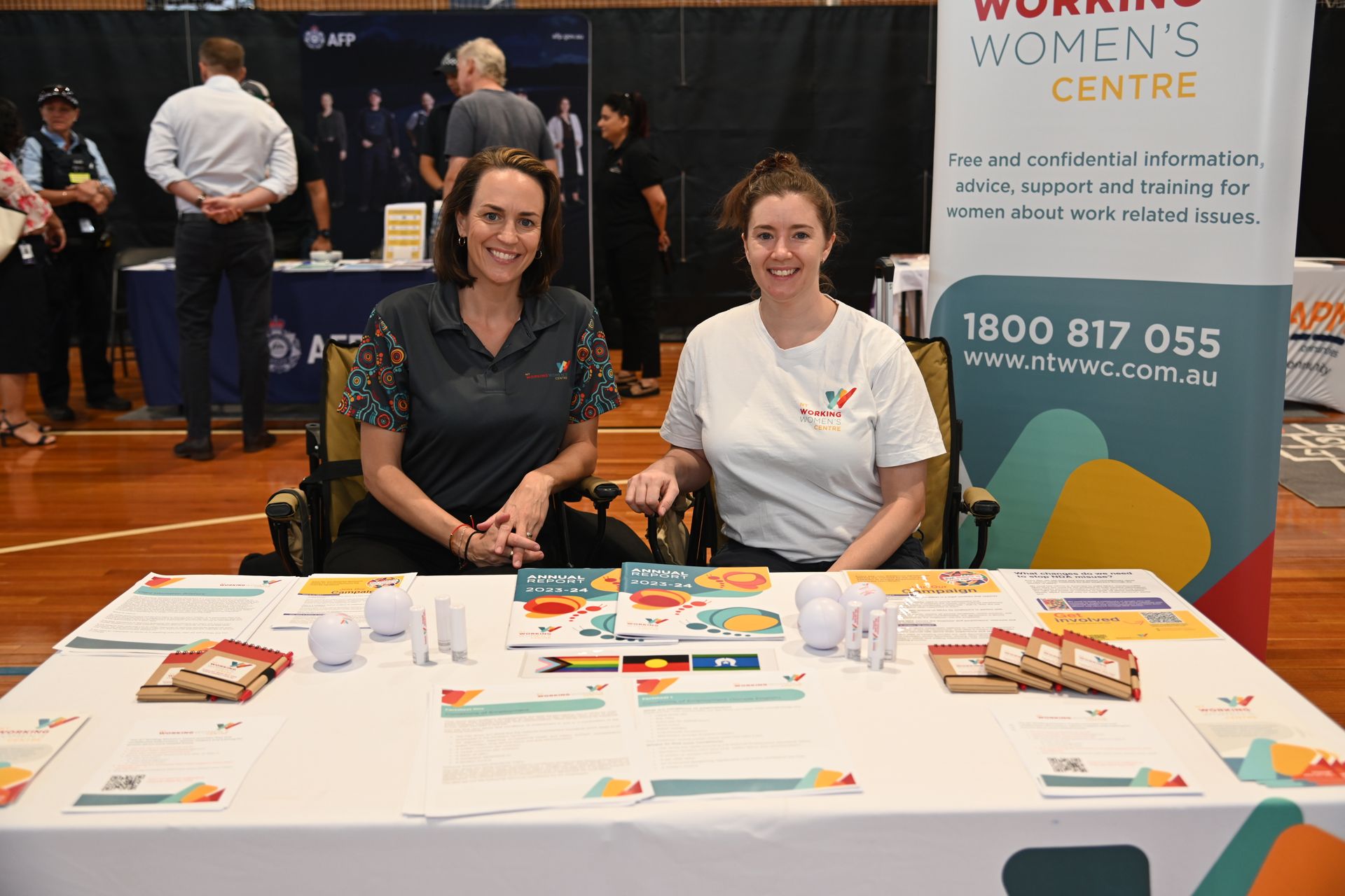 Anne and Siobhan at Darwin Community Expo