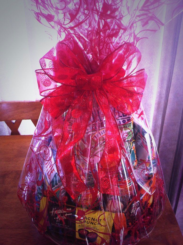 Gift Basket with Pinkish Ribbon — Wailuku, HI — Maui Gift Baskets