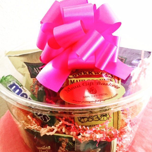 Gift Basket with Pink Ribbon — Wailuku, HI — Maui Gift Baskets