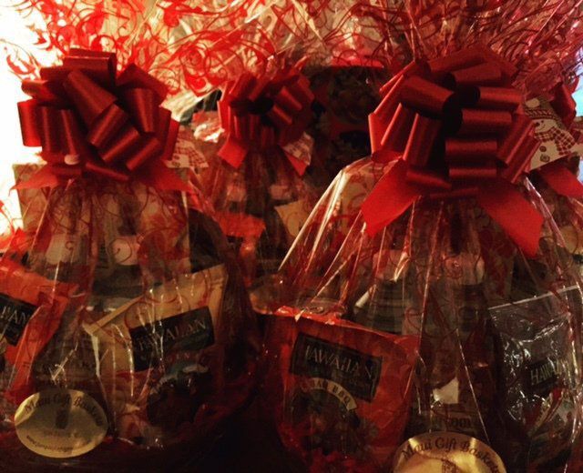 Gift Basket with Red Ribbon — Wailuku, HI — Maui Gift Baskets