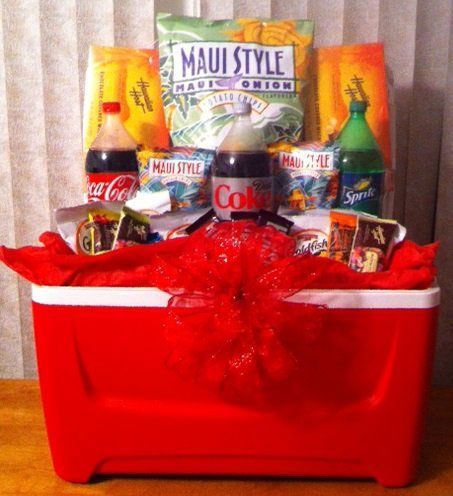 Gift Basket on A Red Basket — Wailuku, HI — Maui Gift Baskets