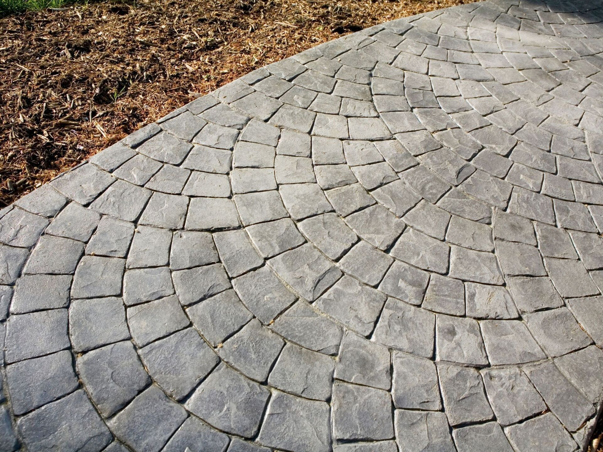 walkway made of stamped concrete in Ottawa