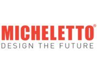 Il logo per micheletto design the future è rosso e bianco.