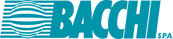 Un logo blu e bianco per bacchi spa