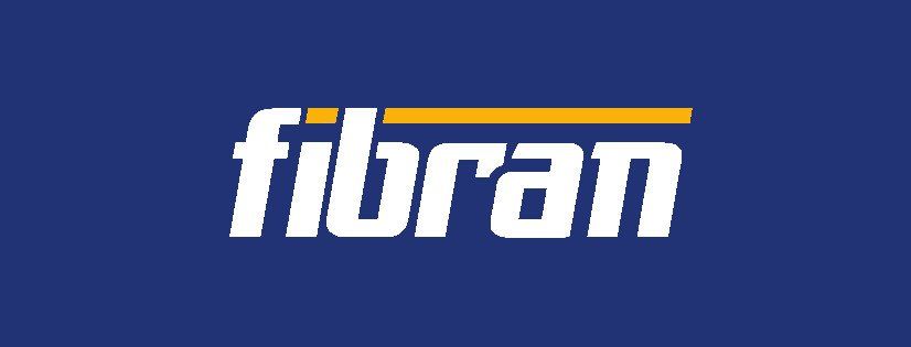 Il logo fibran è su sfondo blu.