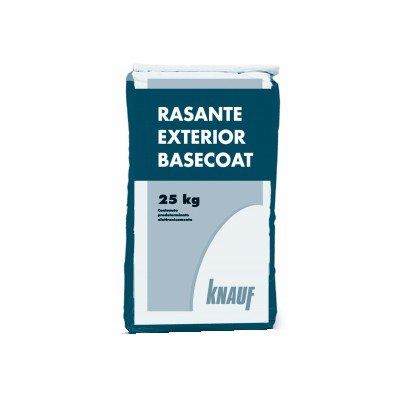 Un sacchetto di fondo per esterni rasante di knauf