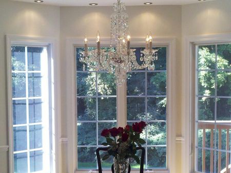 Residential Dining Area with Chandelier — Pelham, NH — Jusczak Electric