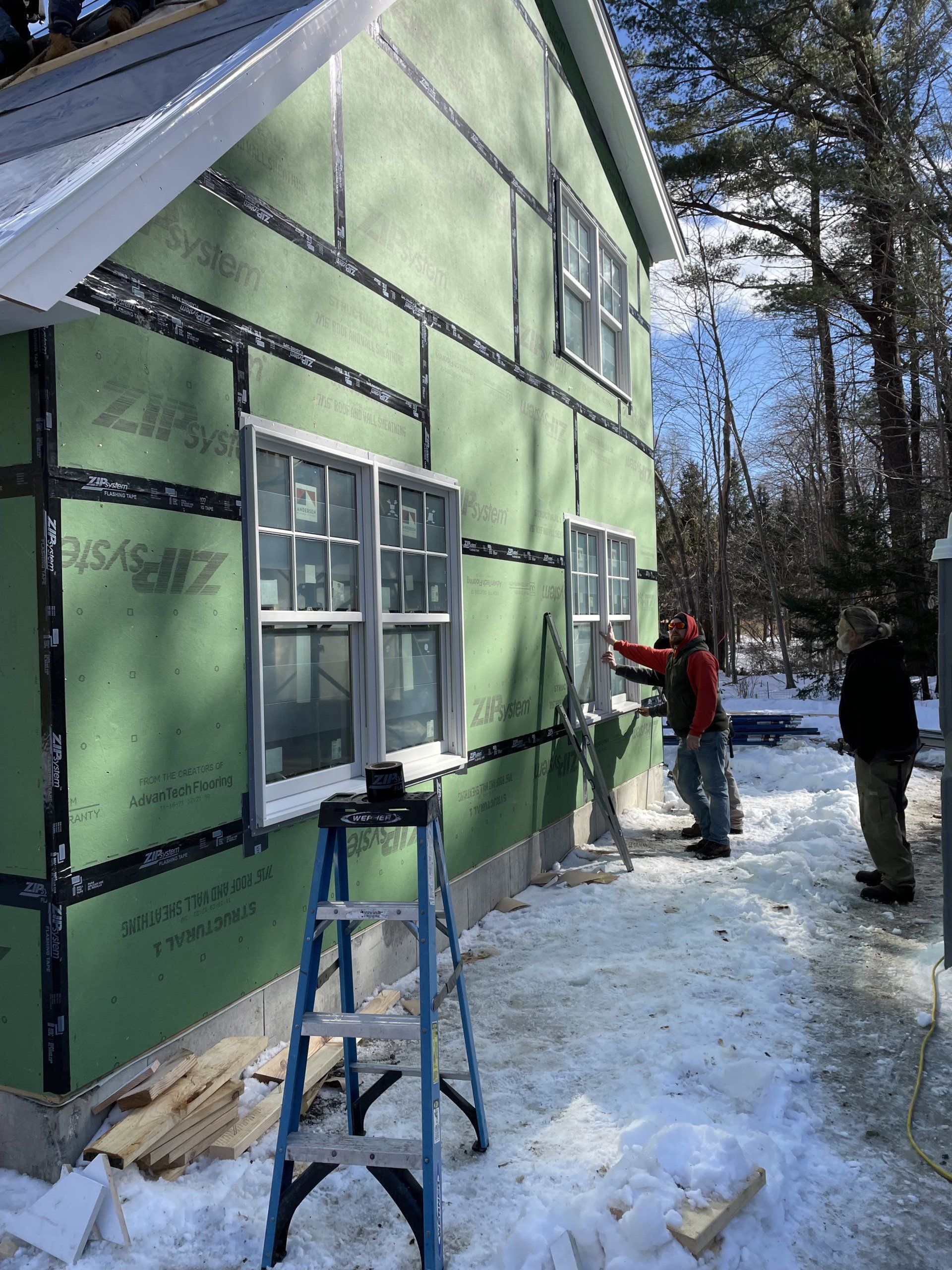 Windows Being Installed — Beverly, MA — GLENN BATTISTELLI CONSTRUCTION, LLC