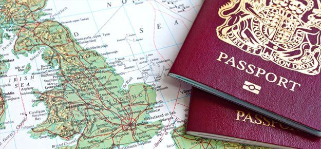passports on the map