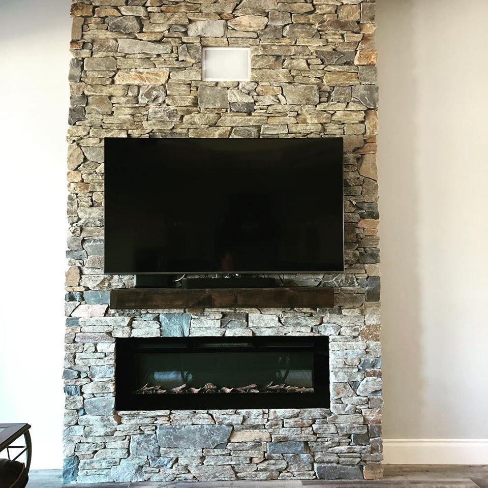 Television Over Fireplace — Hard Rock Tile & Stone — Phoenix, AZ