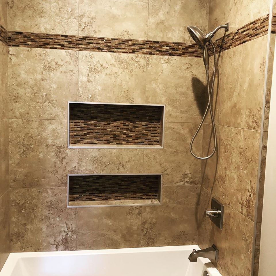 Jungle-Theme Shower — Hard Rock Tile & Stone — Phoenix, AZ
