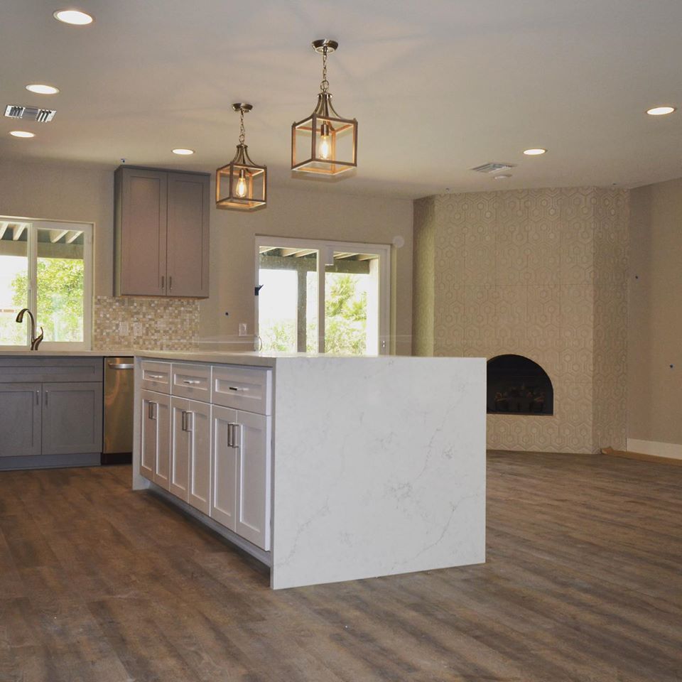 Side of White Kitchen Center Sink — Hard Rock Tile & Stone — Phoenix, AZ
