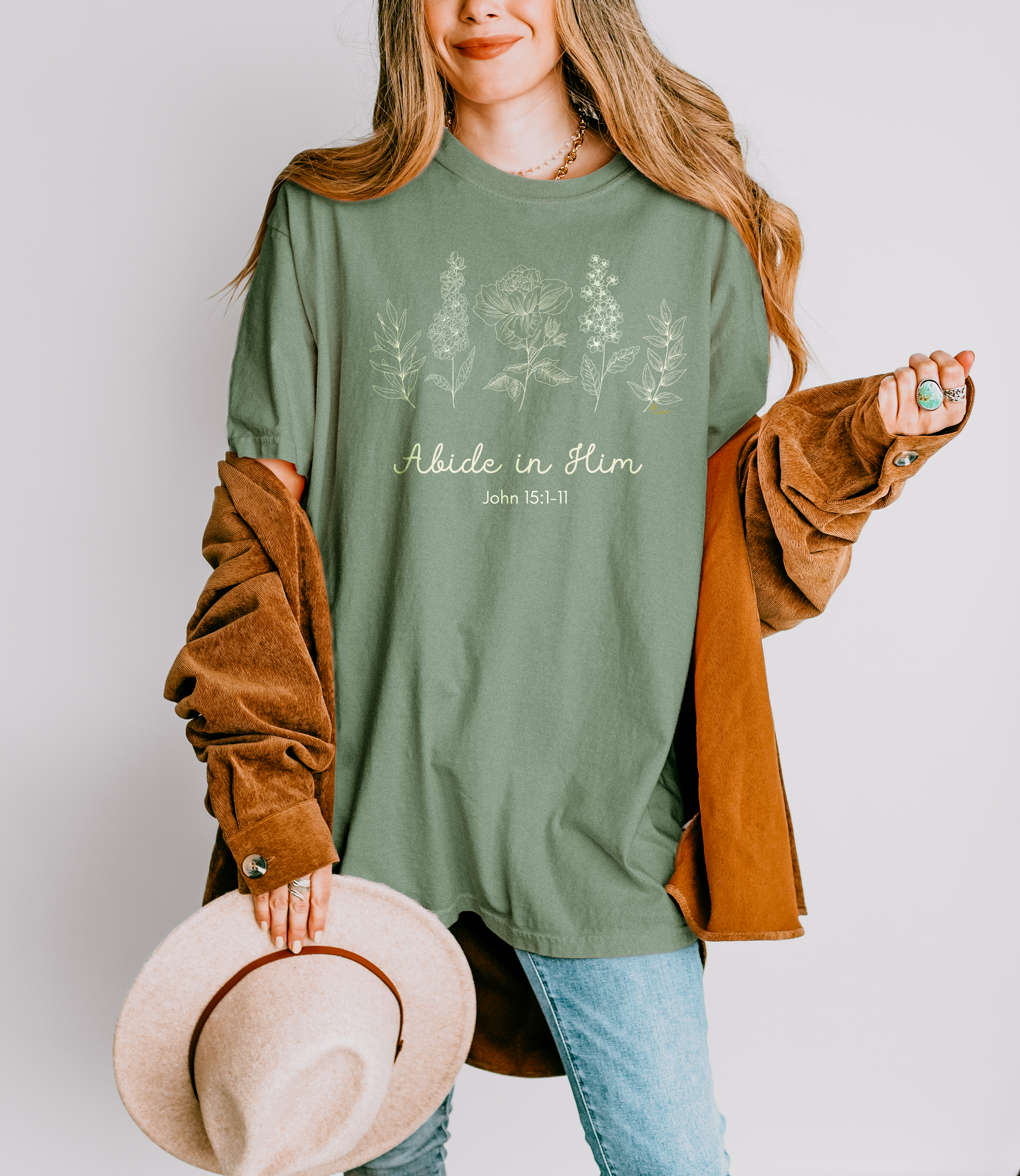 Abide in Him | Comfort Colors Tee