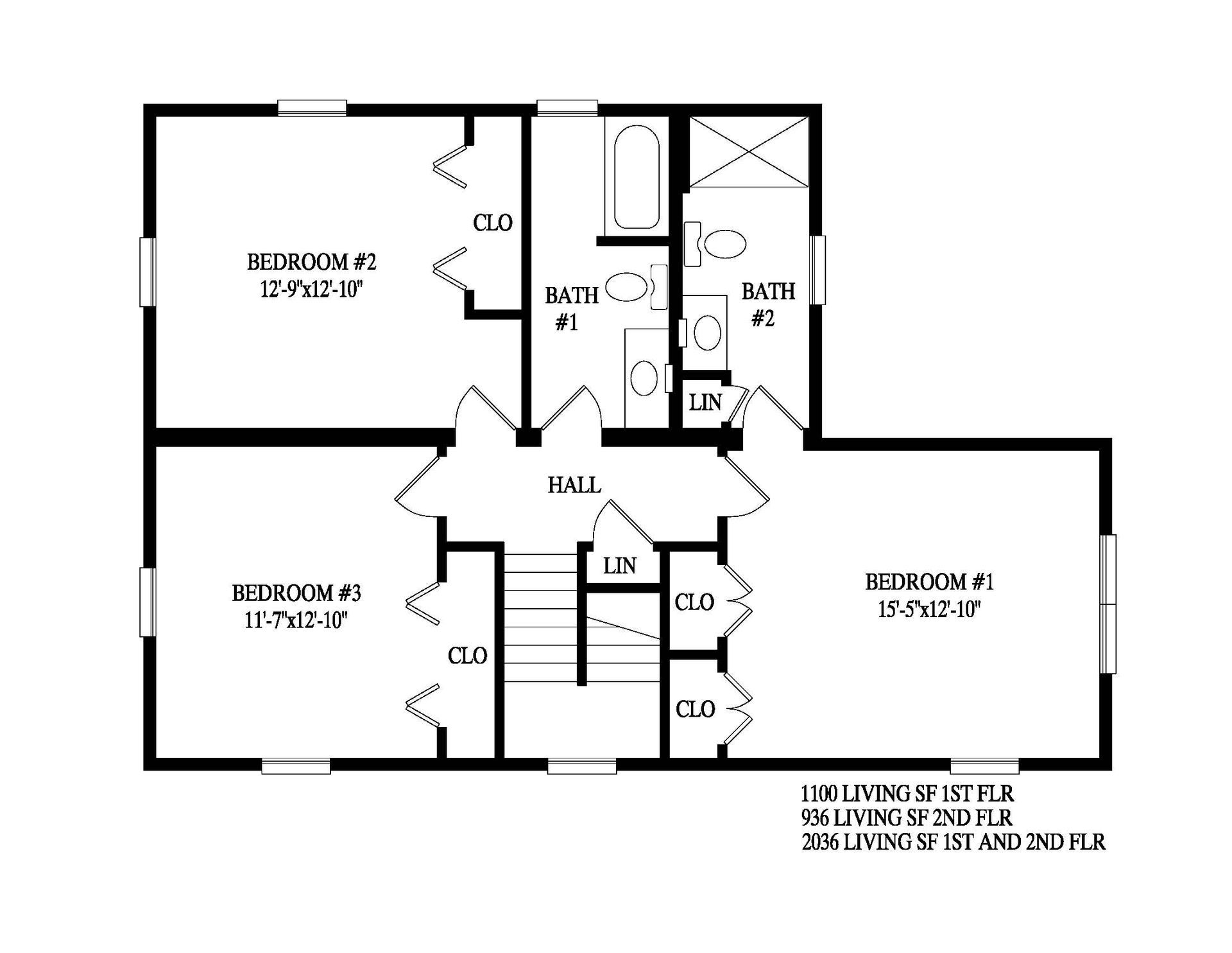 A black and white floor plan of a house