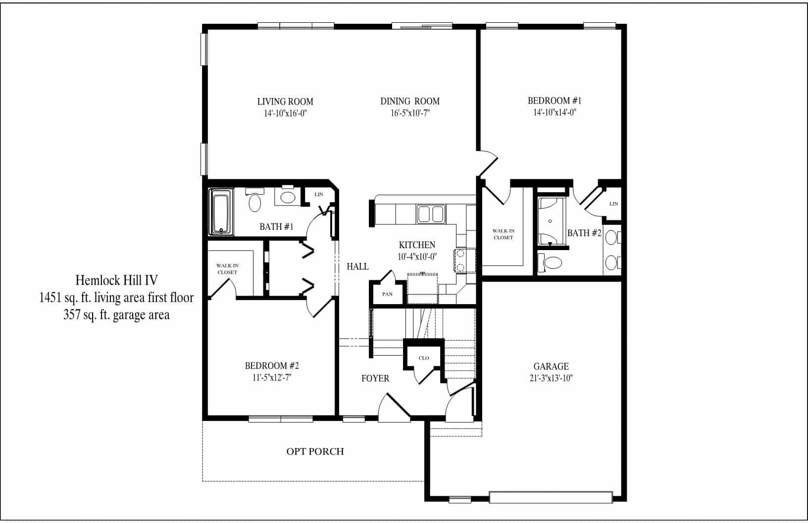 A black and white floor plan of a house