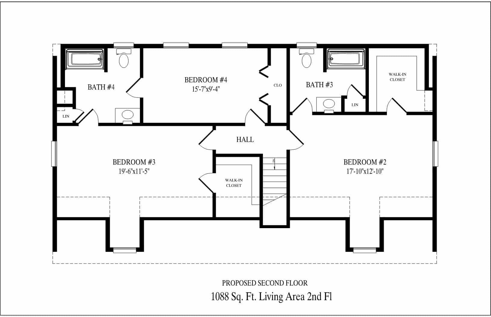 A black and white floor plan of a house