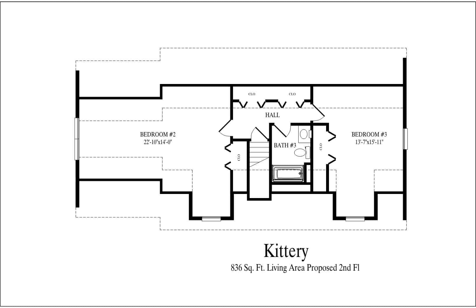 A black and white floor plan of a house called killery.