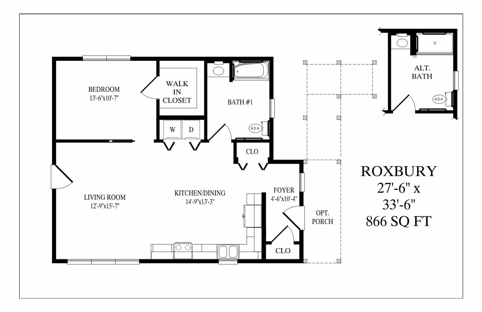 A black and white floor plan of a house.