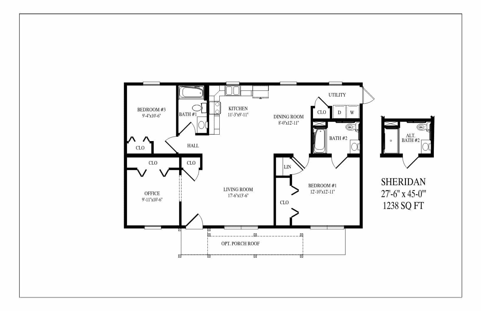 A black and white floor plan of a house.