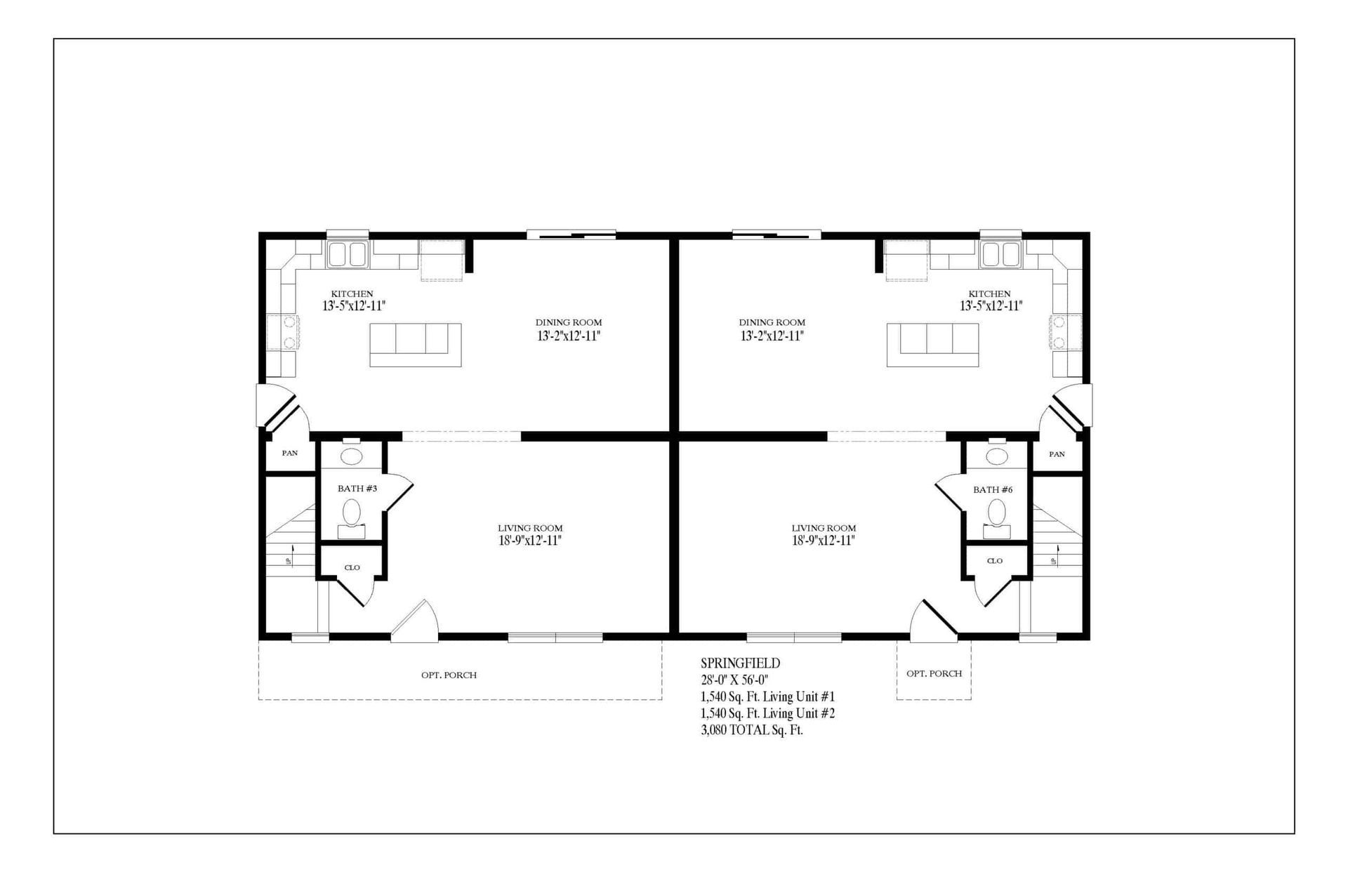 A black and white floor plan of a house.