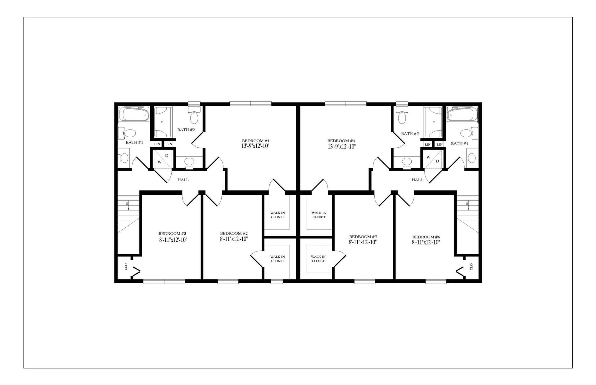 A black and white floor plan of a house.