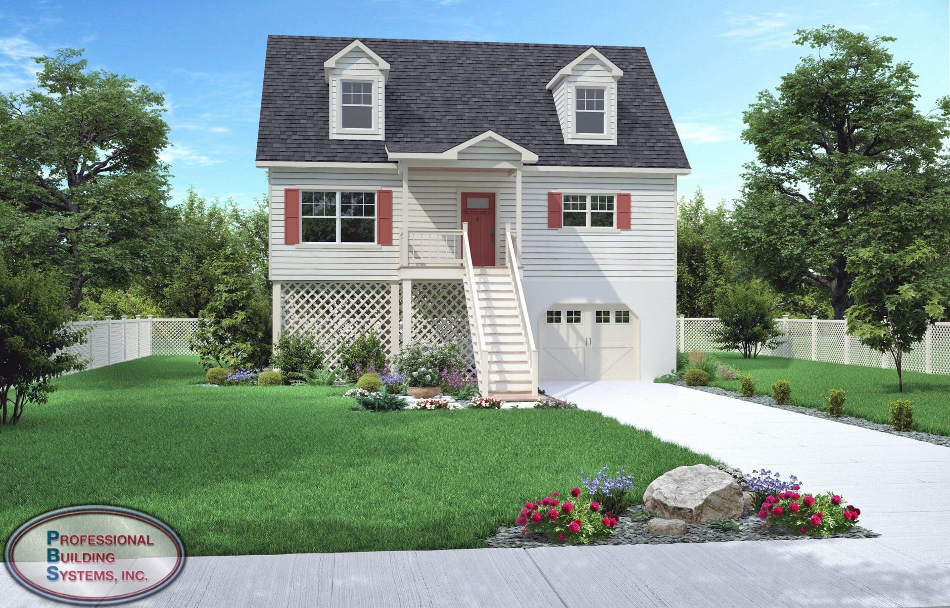 An artist 's impression of a house built by pacifical builders