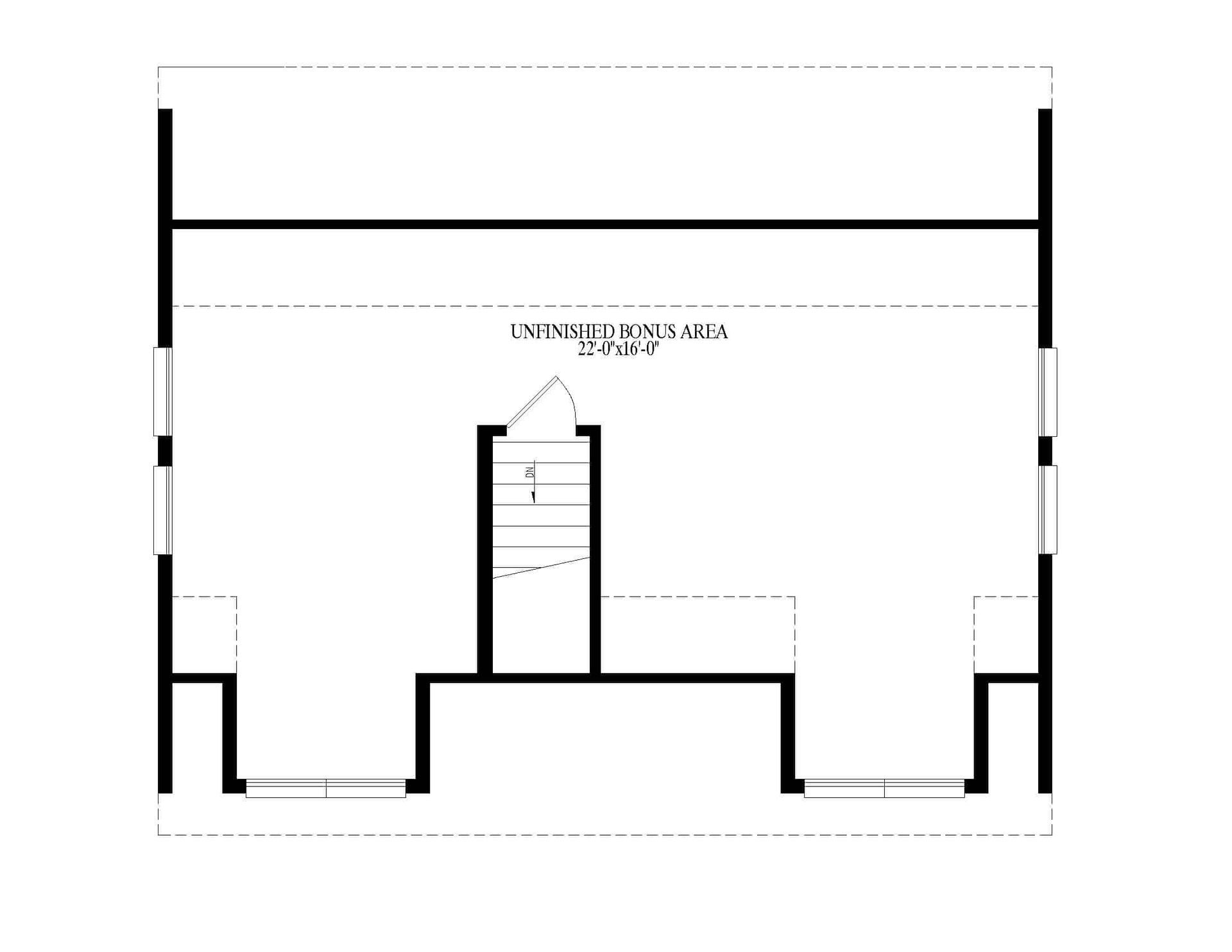 A black and white floor plan of a house.