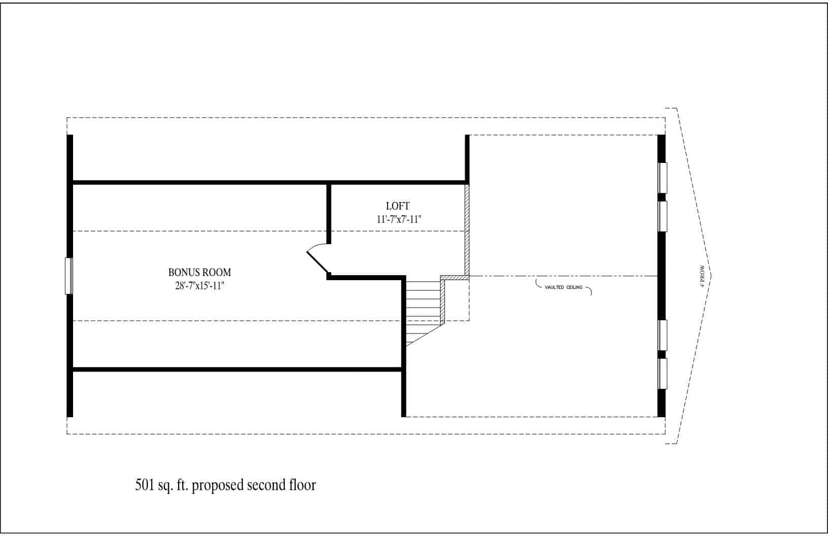 A black and white floor plan of a house.