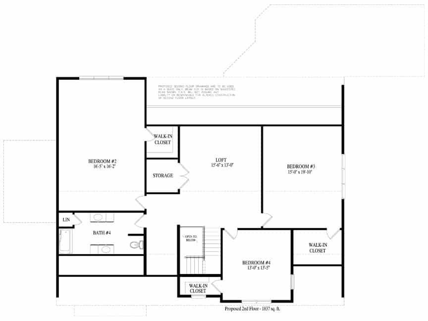 A black and white floor plan of a house.