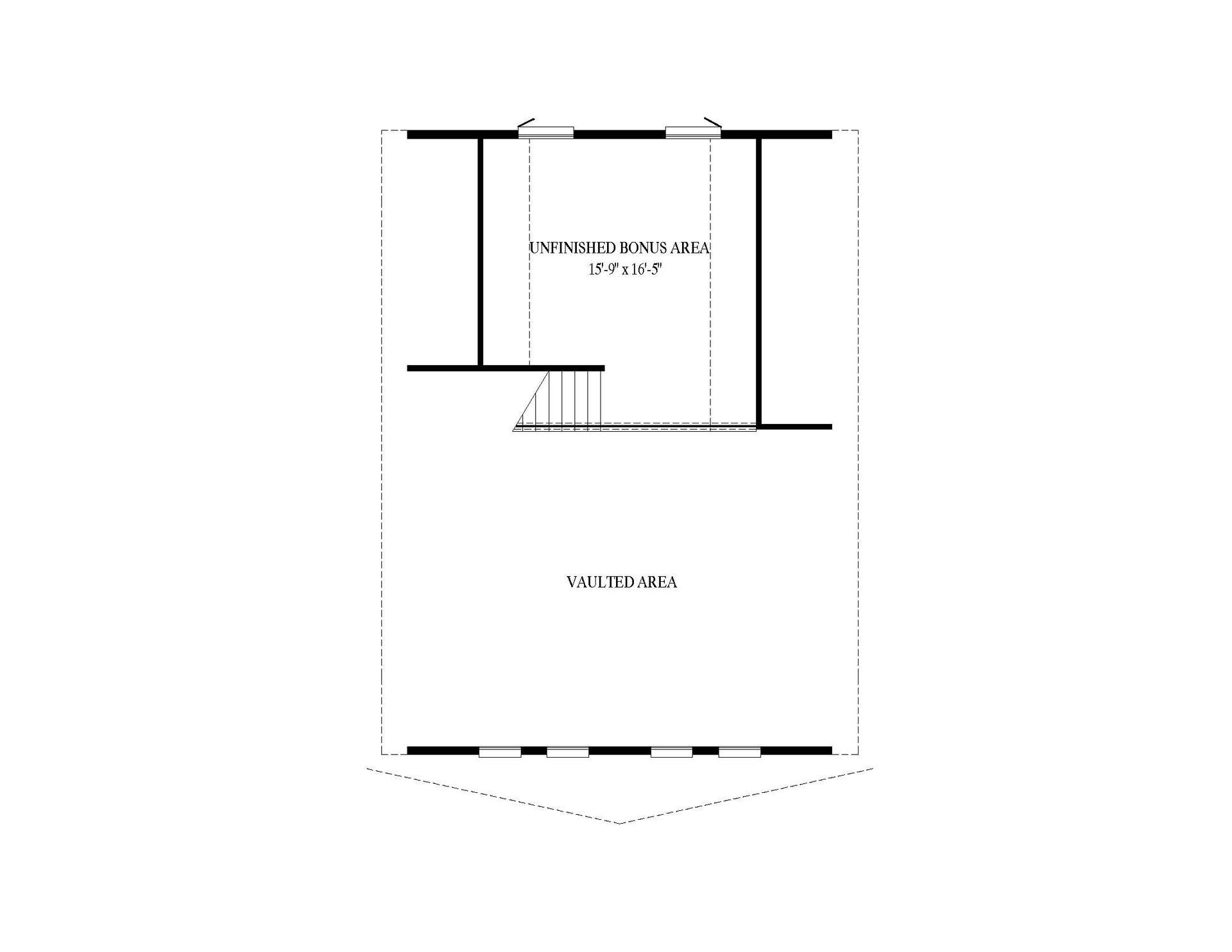 A black and white floor plan of a house on a white background.