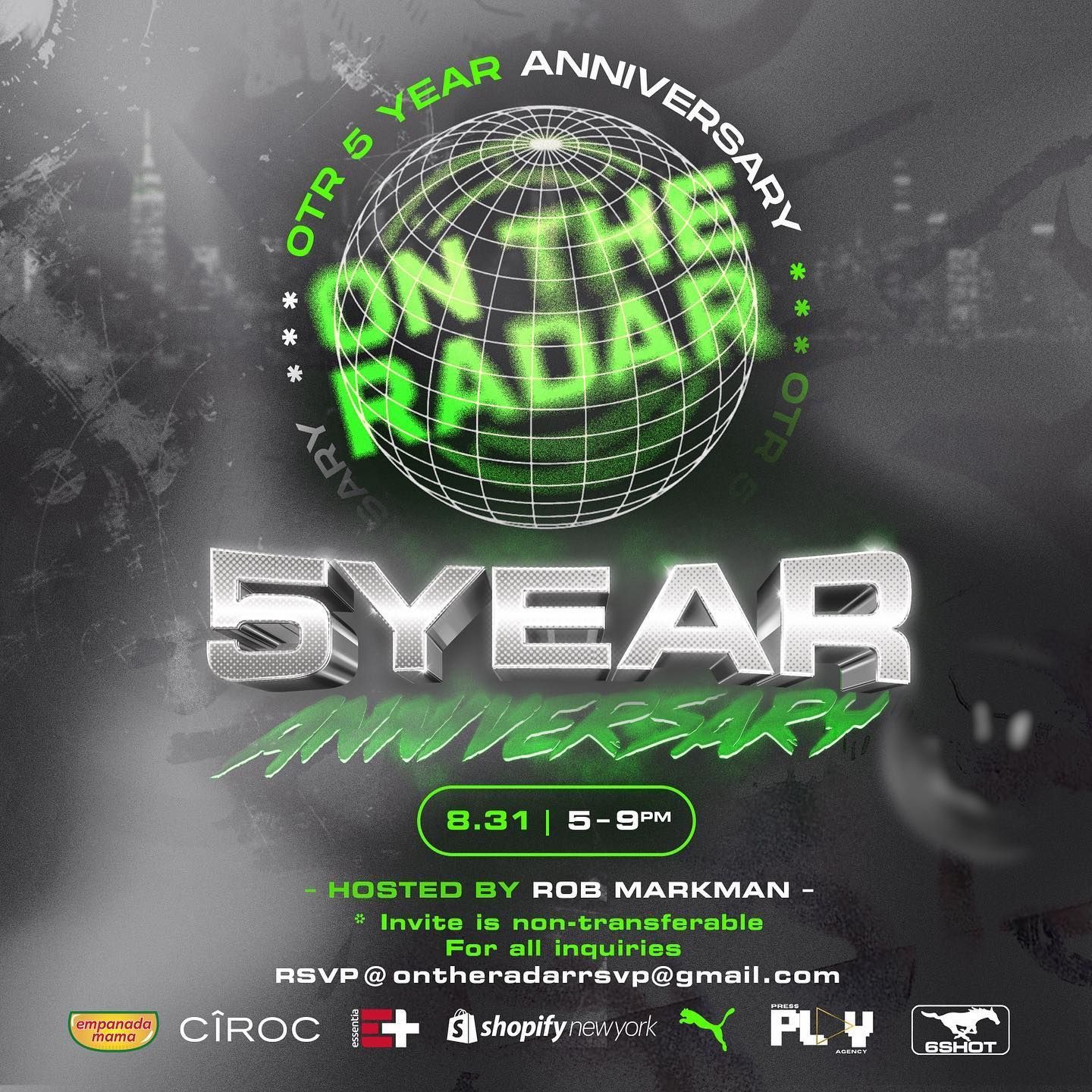 On The Radar 5 Year Anniversary