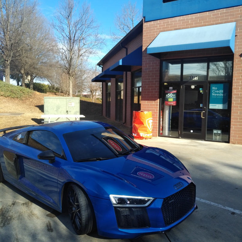 Sport Vehicle in Front of Suwanee Service Station - Auto Repair in Suwanee