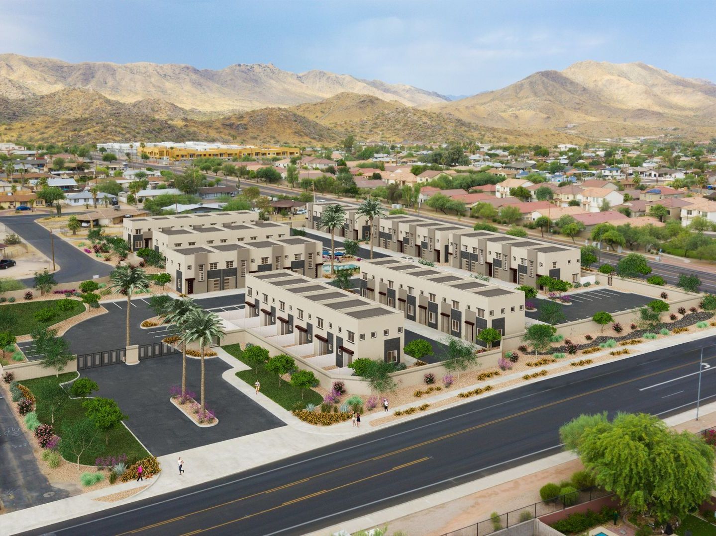 aerial exterior photo 22-units