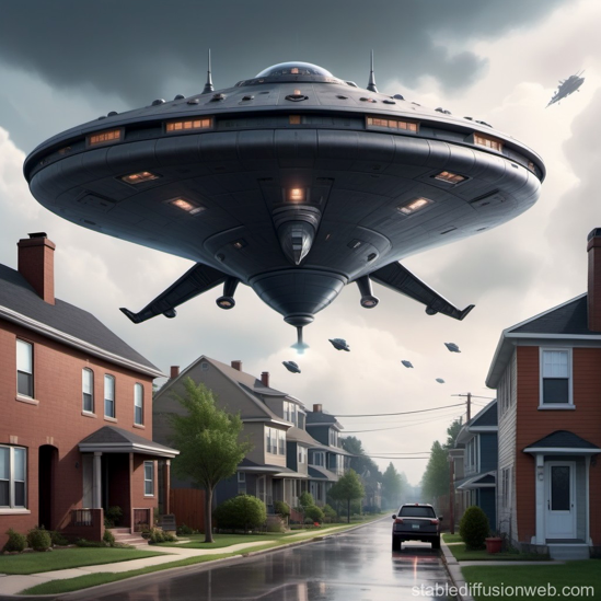 An aerial view of a deer in the woods.