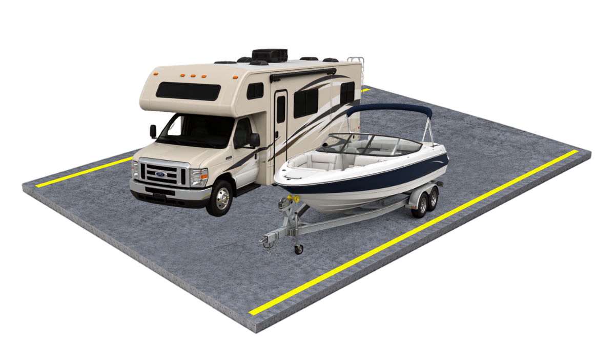 RV and boat storage at CareSafe Storage Williston