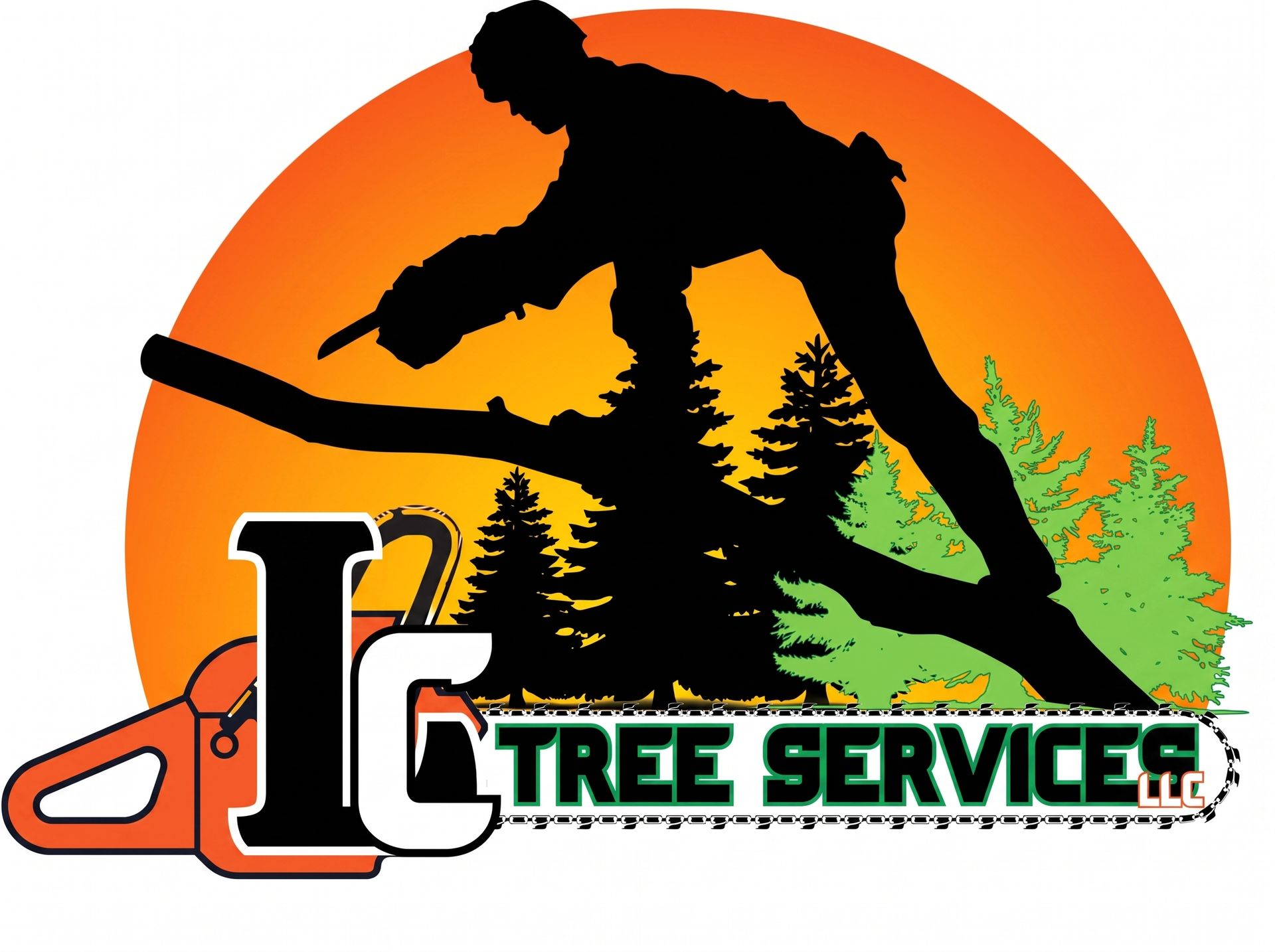 Logo for EverRoot Tree Service: A green tree silhouette above the company name in green and brown text.