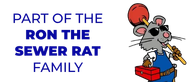 Part of the Ron the Sewer Rat family, with cartoon rat and red tool box