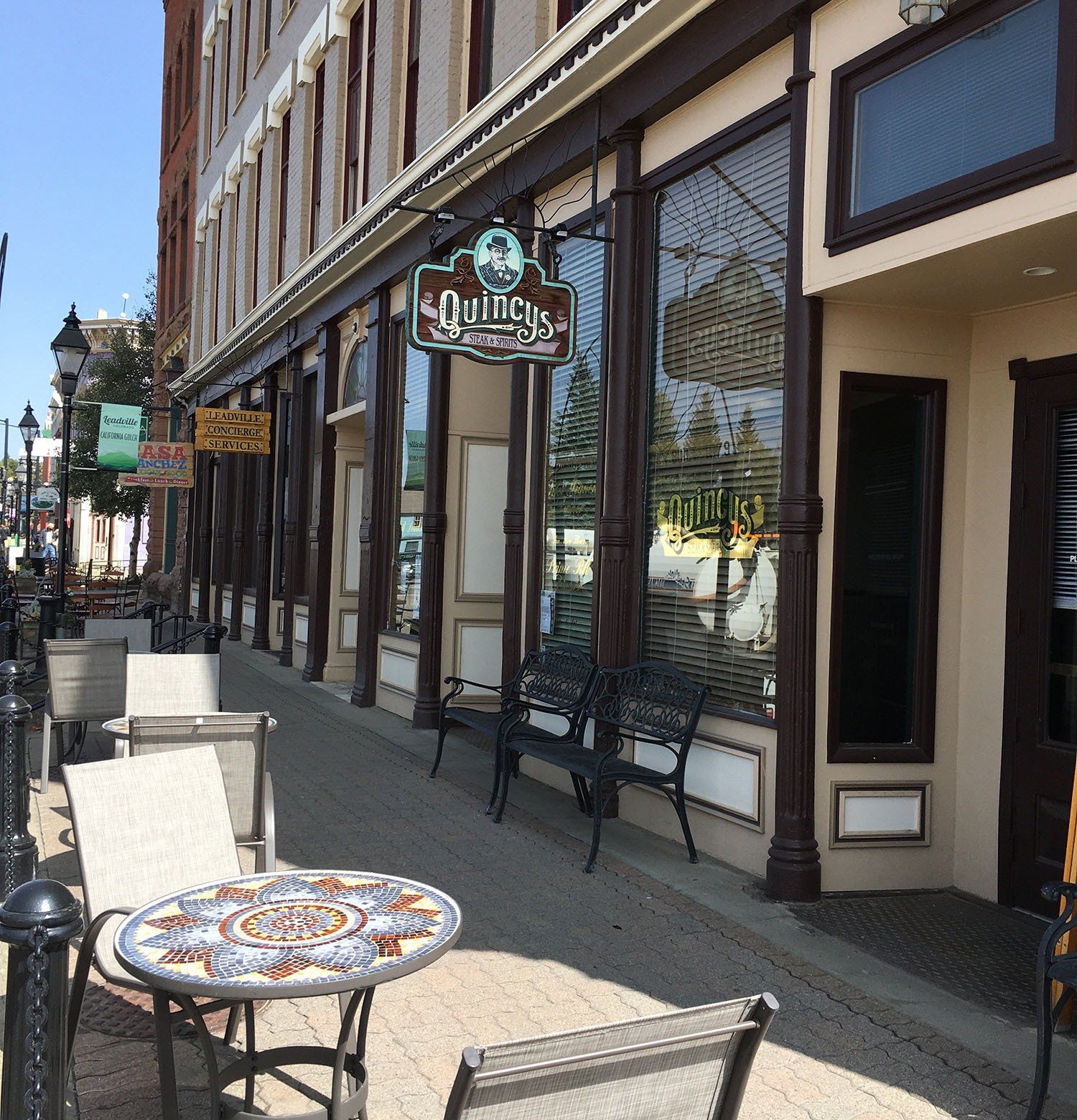 Quincys Steak Entrance — Leadville, CO — Quincys Steak & Spirits