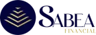 Logo for Sabea Financial: a navy blue circle with a gold layered chevron design and the company name.