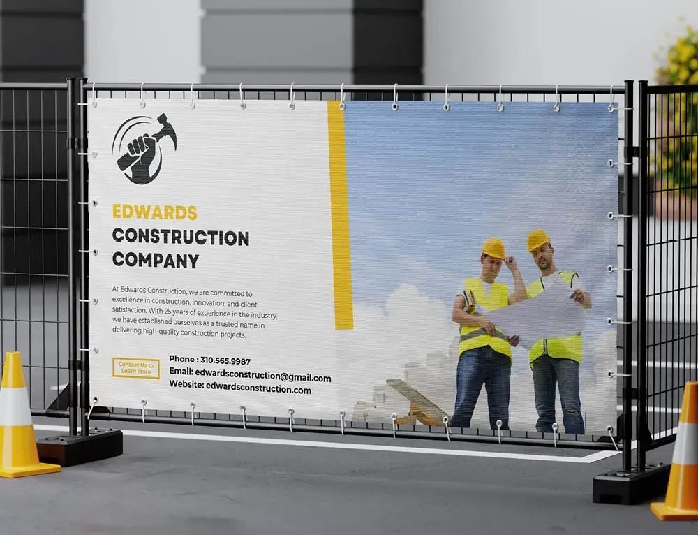 construction signs, banners, decals, apparel, vehicle wraps and more