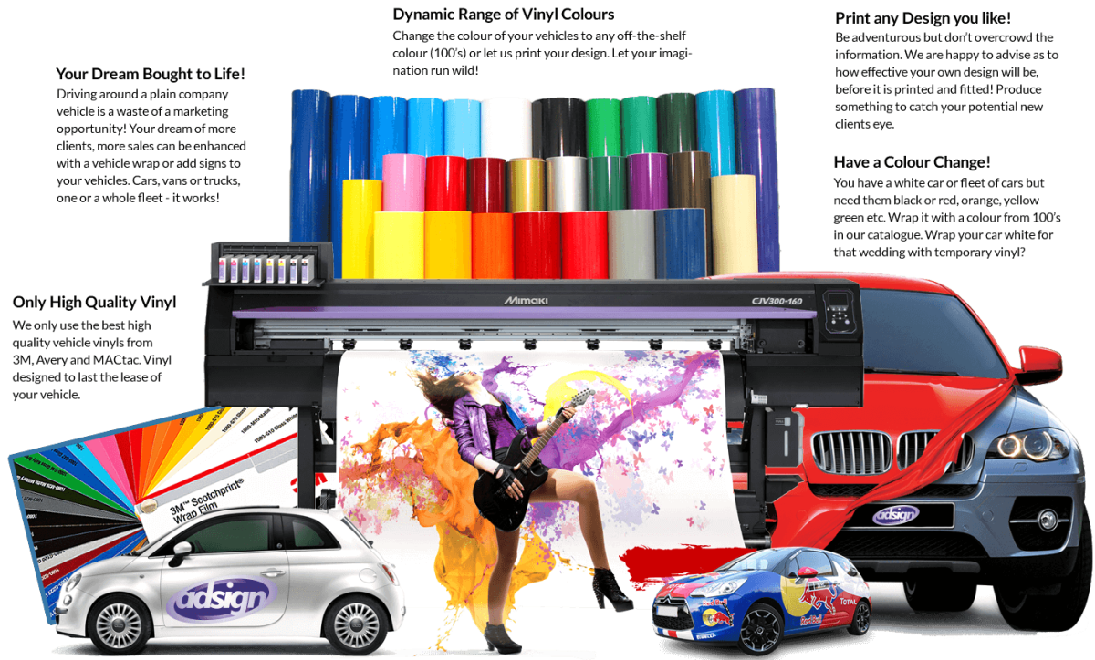 Vinyl Printing 4 Less signs, banners, decals, t-shirts and vehicle wraps