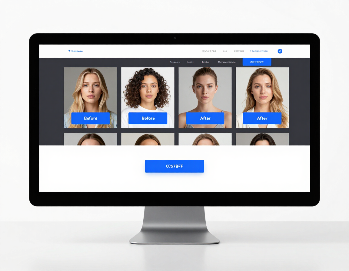 Projektansicht der neuen Website