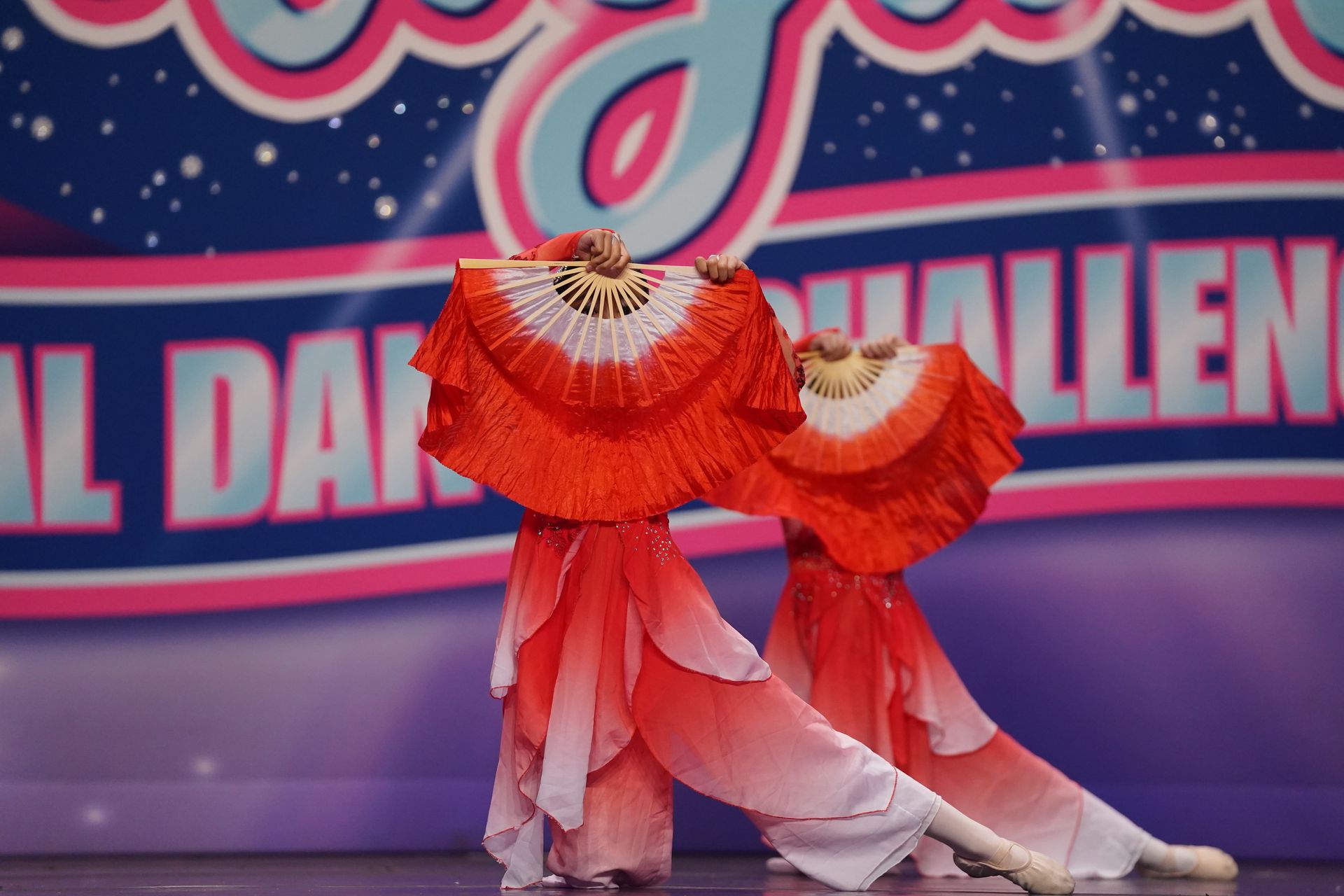 dancing blossoms hiding face