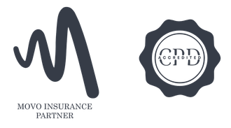 A logo for a company called novo insurance partner